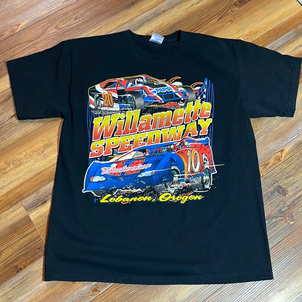 Willamette Speedway T-shirt Large 2009 Lebanon Oregon Race Racing Shirt L Black